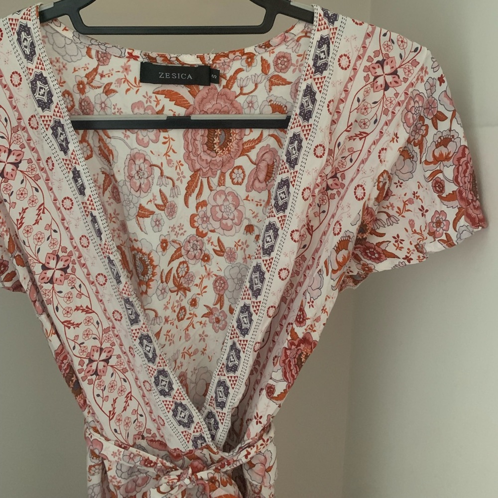 Beautiful wrap floral maxi dress